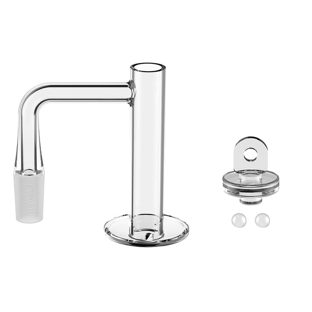14MM 90° Terp Sluper Quartz Banger Kit with Carb Cap & Terp Balls - V11