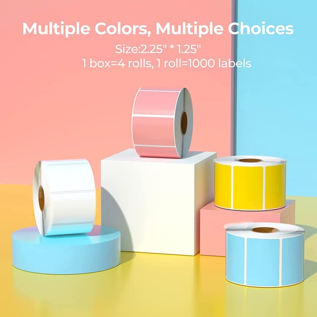 MUNBYN Rectangle Direct Thermal Sticker Labels