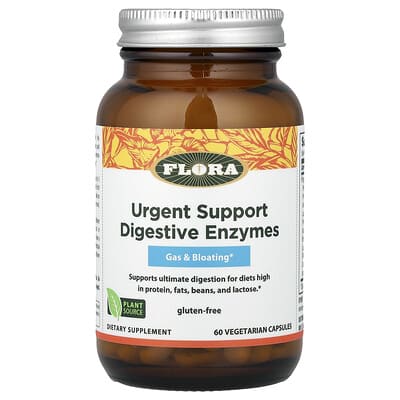 Flora, Advanced Adult Enzyme Blend, 60 Vegetarian Capsules