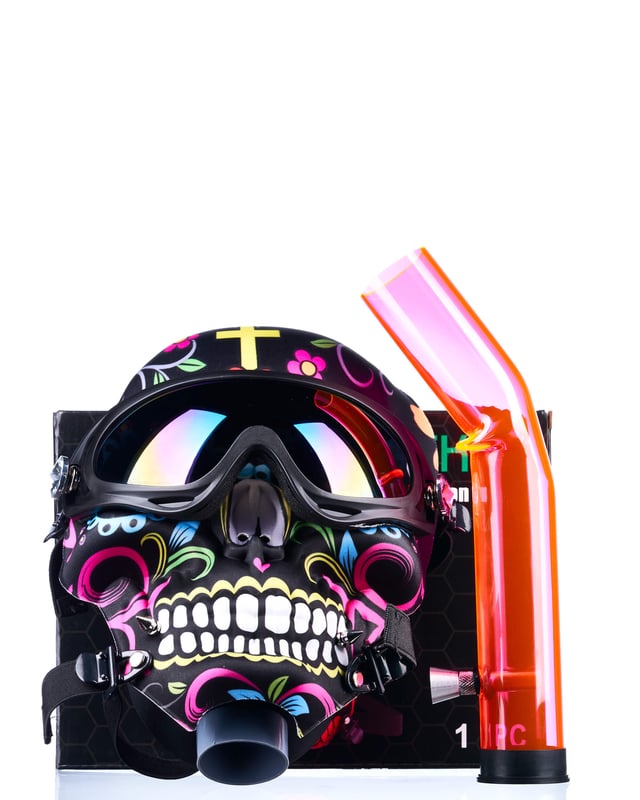 Day of The Dead - Gas Mask Bong