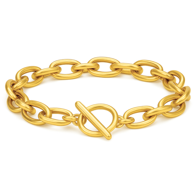 Ellie Vail - Allegra Chunky Oval Chain Toggle Bracelet