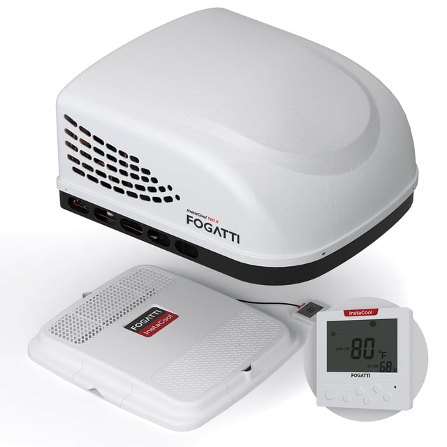 Fogatti InstaCool 150 Ⅱ RV Rooftop Air Conditioner | Replaceable Ducted and Non-Ducted RV AC