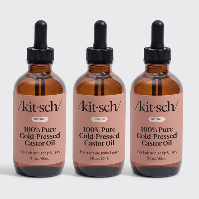 100% Pure Organic Cold-Pressed Castor Oil - 2oz - 3 Pack