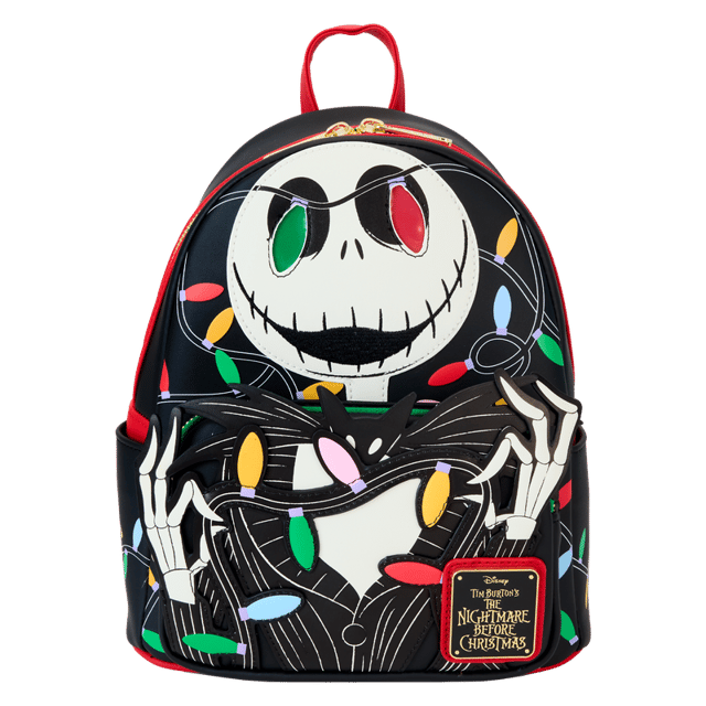 The Nightmare Before Christmas Jack Wrapped In Lights Light Up Glow Mini Backpack