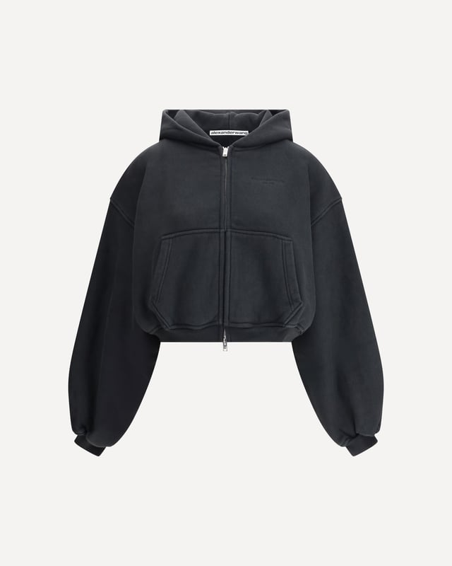 Cropped zip-up Hoodie