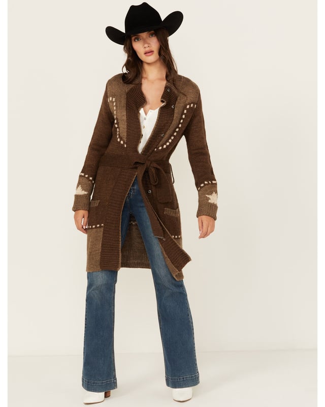Product Name:  Stetson Women's Retro Long Sleeve Snap Cardigan