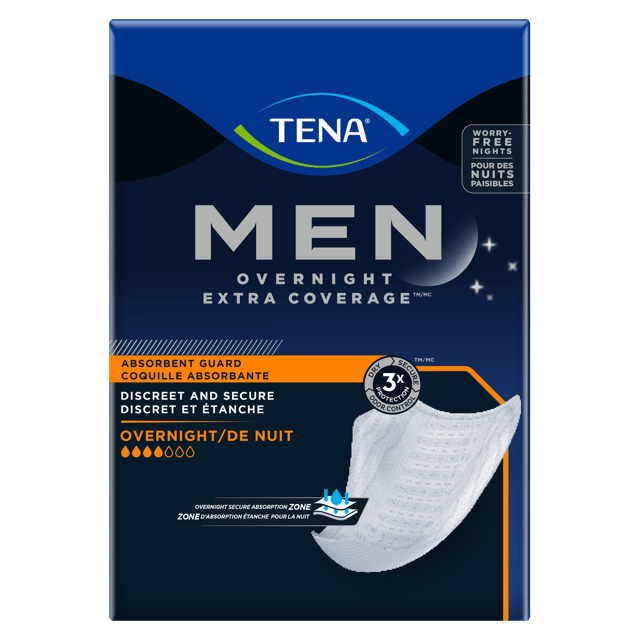 TENA Men Overnight Extra Coverage Guards