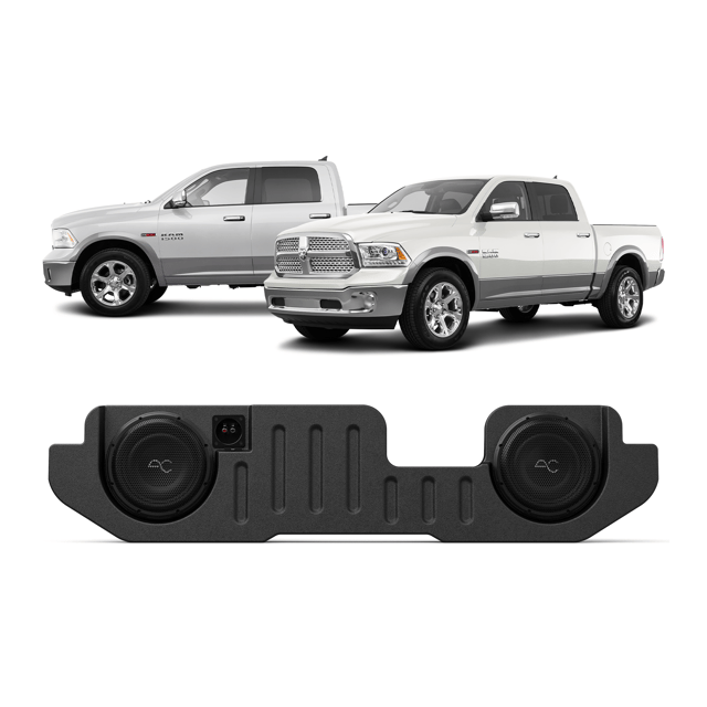 RAM Truck (2002-2025) Under Seat Dual 10" Sealed Loaded Subwoofer Box Enclosure by AudioControl