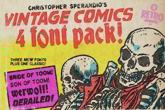 Vintage Comic Font Pack