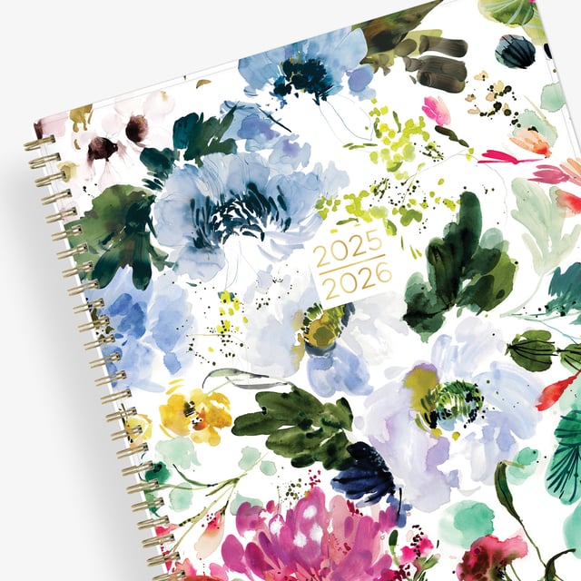 Blooming 2025-2026 Weekly 8.5x11 Academic Student Planner by Kelly Ventura