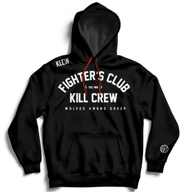 FIGHTER'S CLUB HOODIE - BLACK