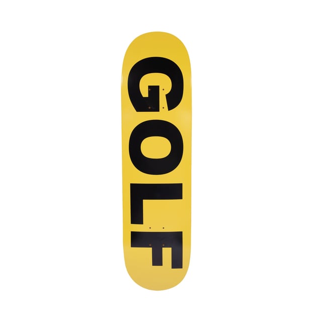 GOLF LOGO SKATE DECK by GOLF WANG
