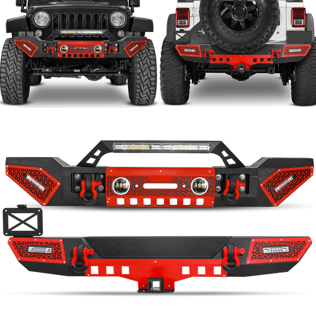Sunpie 2007-2018 Jeep Wrangler JK/JKU Front & Rear Bumpers Combo Kits