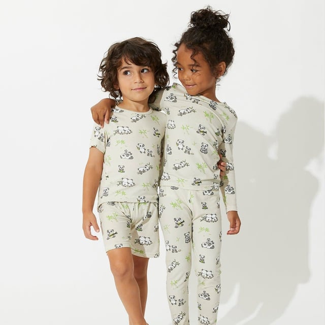 Panda Bamboo Kids Pajama Short Set