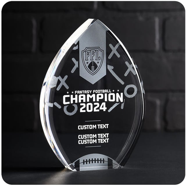 Custom Acrylic Fantasy Football Trophy