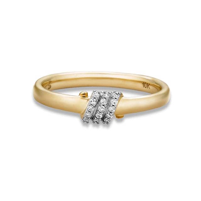 Twinkling Twine Pavé Ring