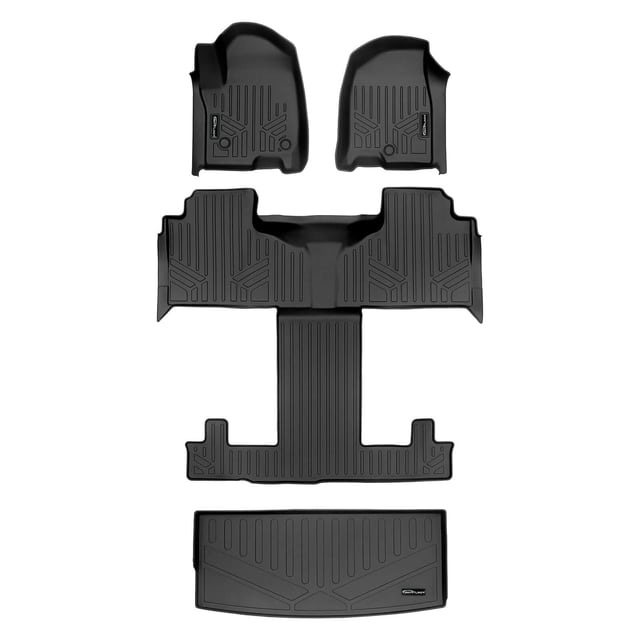 SMARTLINER Custom Fit Floor Liners For 2021-2025 Chevrolet Tahoe/ GMC Yukon with 2nd Row Bucket Seats