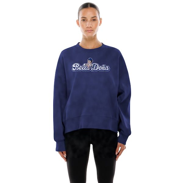 Women's Los Angeles Dodgers  New Era x Bella Doña Dark Blue Betty Boop Sweatshirt