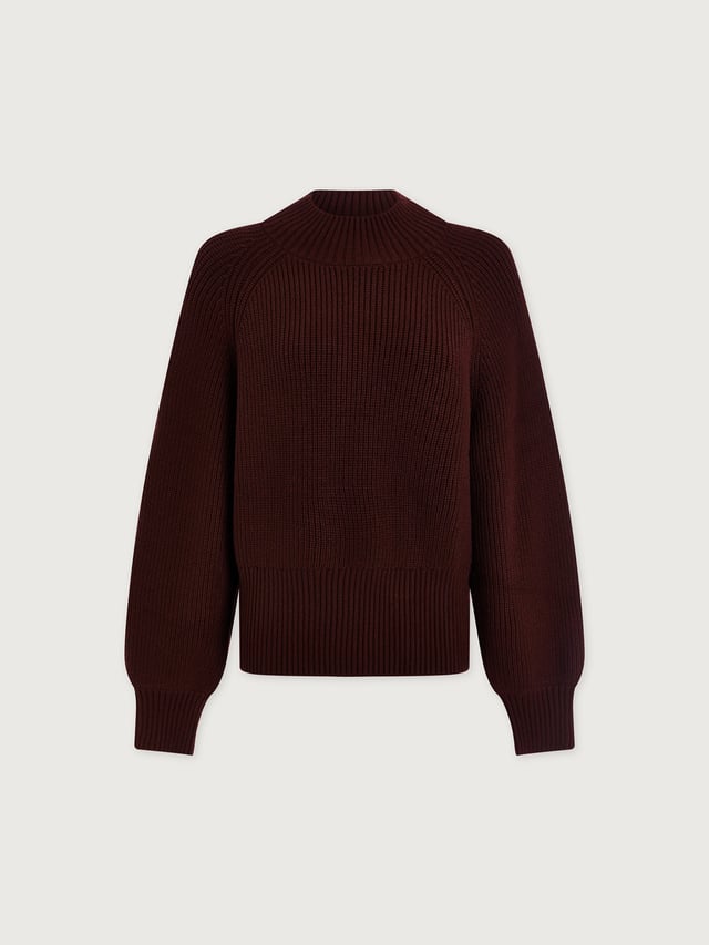 Martina High Neck Rib Knit
