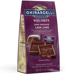 Dark Chocolate Lava Cake SQUARES 5.3 Oz Bag