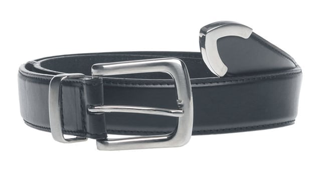 D555 Joeseph Metal Tip End Belt 3.0cm Width - Black