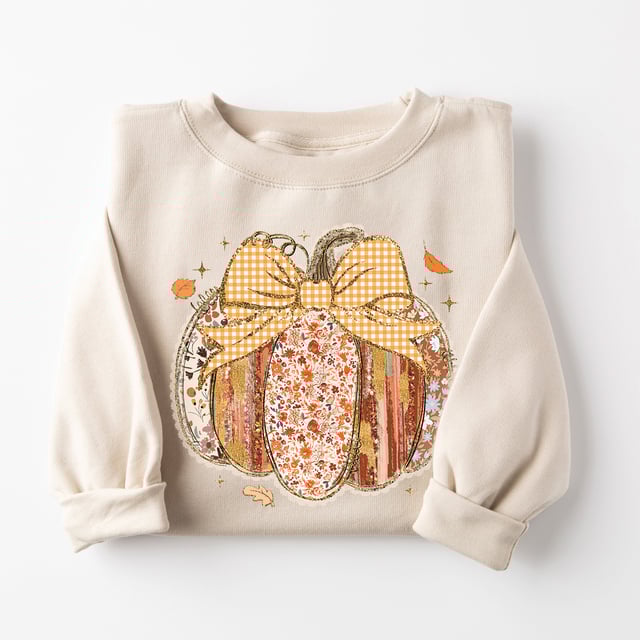 Pumpkin Bow Sweatshirt