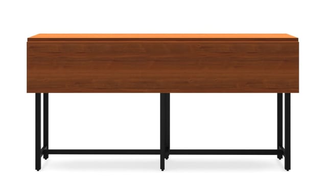 Origami Drop Leaf Rectangular Dining Table - FOLDED