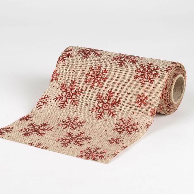 Natural - Faux Burlap Roll ( W: 6 inch | L: 5 Yards ) - 960427GO