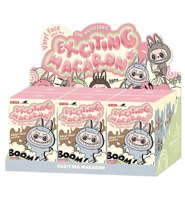 Pop Mart Labubu The Monsters Tasty Macarons Vinyl Face Blind Box Whole Set