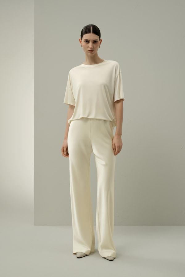 Oversized Silk Jersey Tee