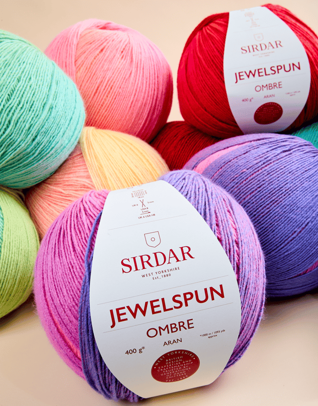 SIRDAR JEWELSPUN OMBRE ARAN, 400G