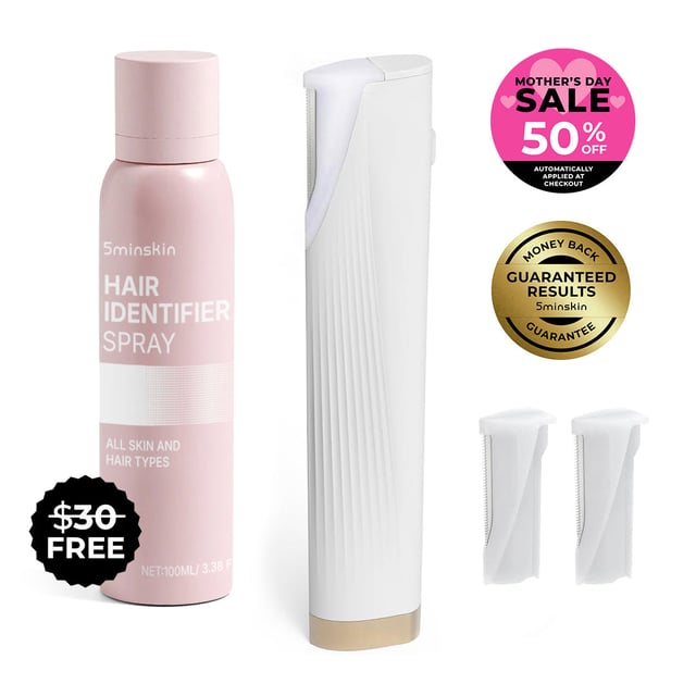 5MINSKIN ELECTRIC DERMAPLANING TOOL + FREE HAIR IDENTIFIER SPRAY - 50% OFF BLACK FRIDAY SALE