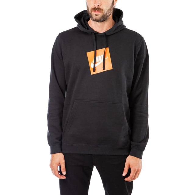 Nike Sportswear Box Logo Hoodie (Black)