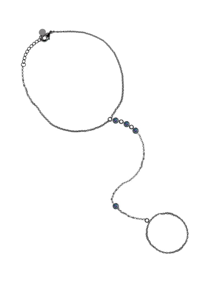 Black Gold Hand Chain
