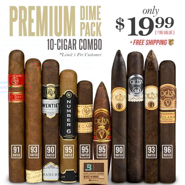 Premium Dime Pack 10-Cigar Combo