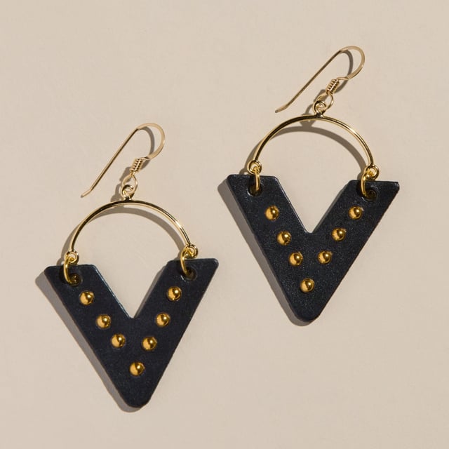 Black Studded Sutton