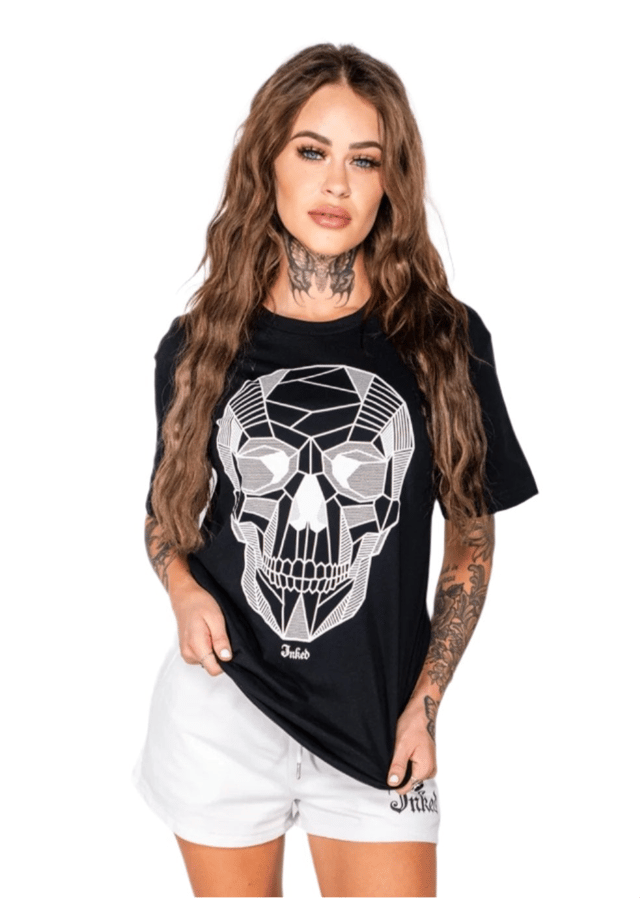 Unisex Geometric Skull Tee