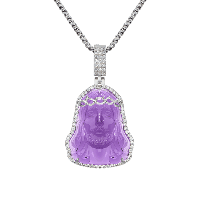 Arcenciel Gospel Jesus Pendant - Lavender