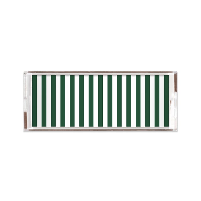 Retro Stripe Lucite Tray