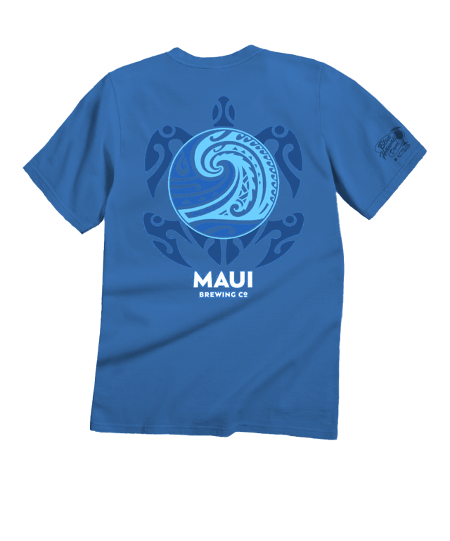 Maui Brewing Co New Big Swell - Blue Hawaii Dyed Short Sleeve Crewneck T-Shirt