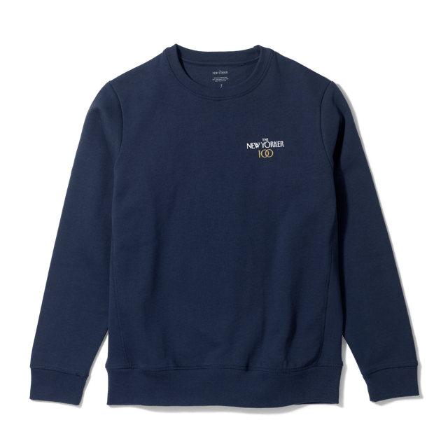The 100th Anniversary Crewneck in Navy