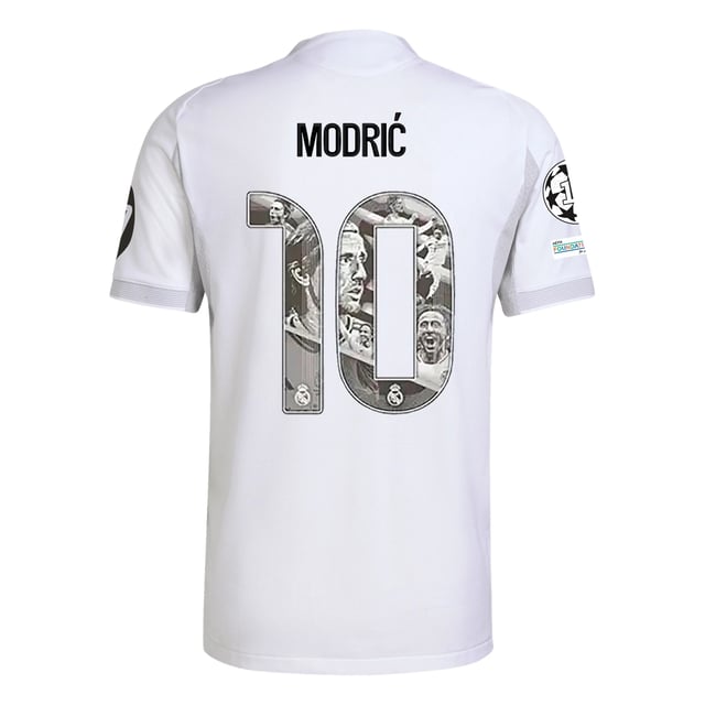 adidas Modric Special Edition Real Madrid Authentic Home Jersey 25/26 w/ Champions League Patches (White)