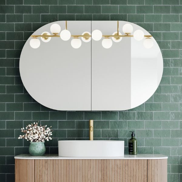 Ingrain Ash Horizontal Pill Shaving Cabinet 900mm, 1200mm & 1500mm