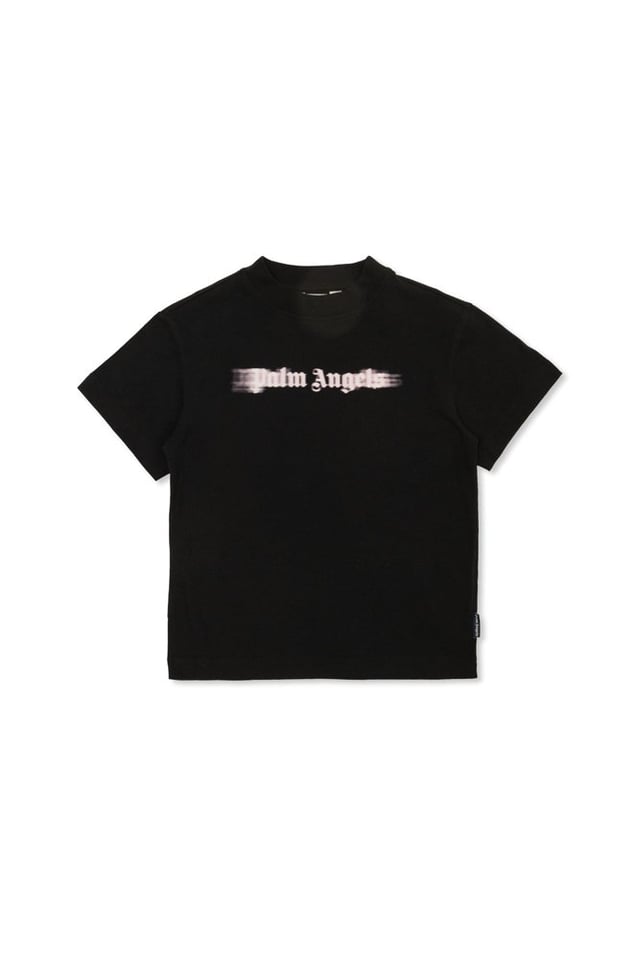 Palm Angels Kids Logo Printed Crewneck T-Shirt