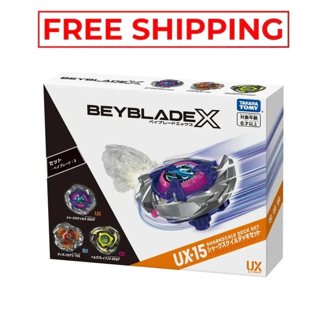 [Pre-Order] Takara Tomy Beyblade X UX-15 SharkScale Deck Set