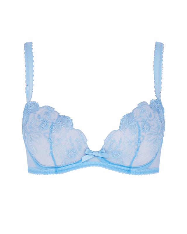 Jayce Plunge Underwired Bra in Baby Blue | By Agent Provocateur