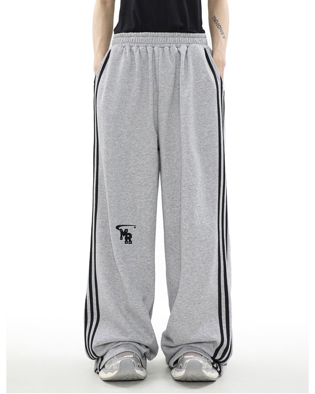 MRNEARLY Wide Leg Track Pants