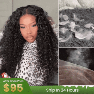 
    Julia Hair Glueless 6x4.75 Pre Cut Lace Wig 7x5 Bye Bye Knots  / 13x4 Pre Everything Water Wave Put On And Go Wig