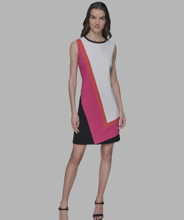 SCUBA CREPE ALINE DRESS
