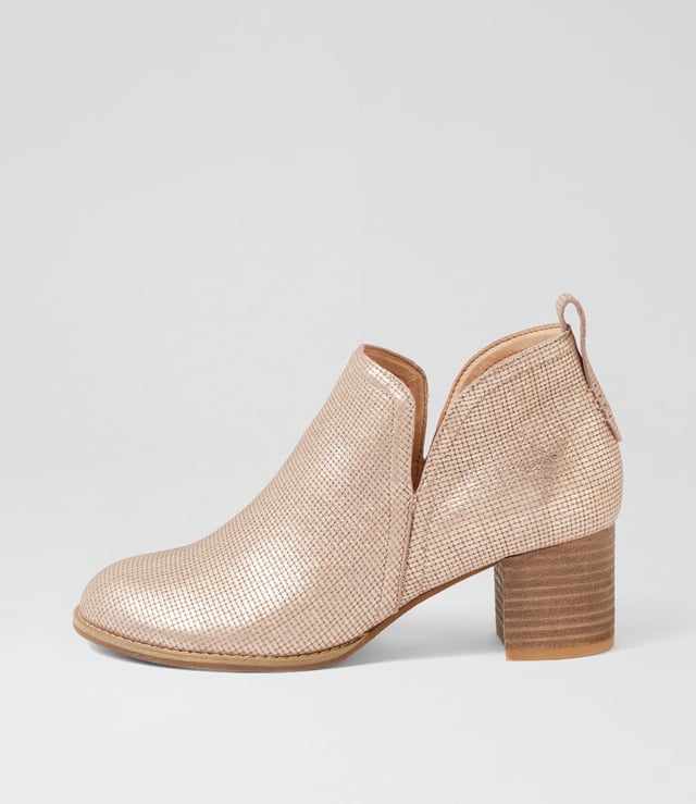 SEQUIN DJ PLATINO NATURAL HEEL CUT LEATHER